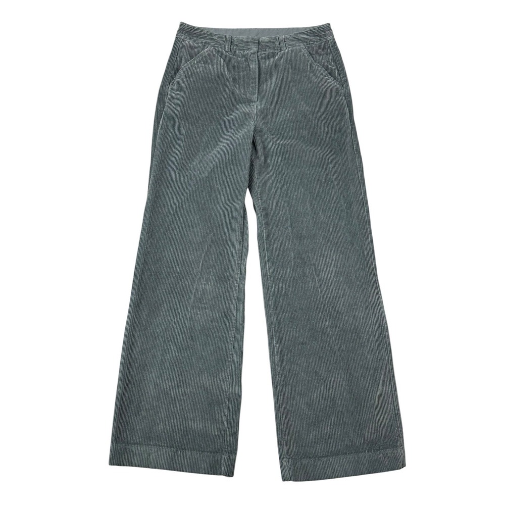 Poetry Pants Women 6 Gray Corduroy Wide Leg Trousers Pockets
